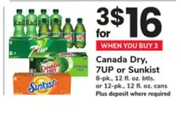ACME Canada Dry, 7UP or Sunkist offer