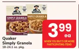 ACME Quaker Simply Granola offer
