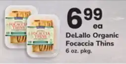 ACME DeLallo Organic Focaccia Thins offer