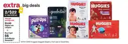 CVS Huggies bagged diapers, Pull-Ups or Goodnites offer