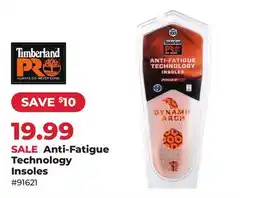Runnings Timberland Pro Anti-Fatigue Technology Insoles offer