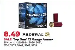 Runnings Federal Top Gun 12 Gauge Ammo offer