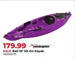Runnings Sundolphin Bali 10' Sit-On Kayak offer