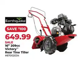 Runnings Earthquake 16 209cc Victory Rear Tine Tiller offer