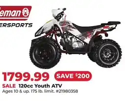 Runnings Coleman 120cc Youth ATV offer