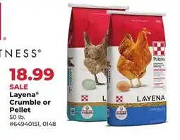 Runnings Purina Layena Crumble or Pellet offer