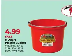 Runnings Little Giant 8 Quart Plastic Bucket offer