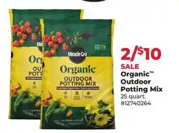 Runnings Miracle Gro Organic Outdoor Potting Mix offer