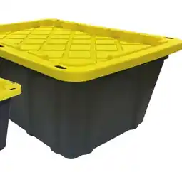 Runnings Edge Plastics 27 Gallon Tough Box Tote with Snap Lid offer