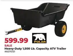 Runnings Polar Heavy-Duty 1, 500 Lb. Capacity ATV Trailer offer