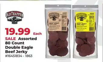 Runnings Old Trapper Assorted 80 Count Double Eagle Beef Jerky offer