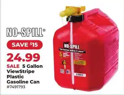 Runnings No-Spill 5 Gallon ViewStripe Plastic Gasoline Can offer