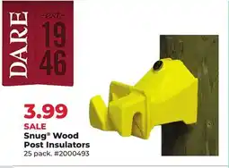 Runnings Dare Snug Wood Post Insulators offer