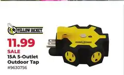 Runnings Yellow Jacket 15A 5-Outlet Outdoor Tap offer