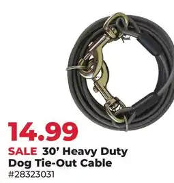 Runnings Main St. Pet 30' Heavy Duty Dog Tie-Out Cable offer