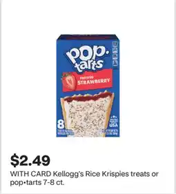 CVS Kellogg's Rice Krispies treats or pop • tarts offer