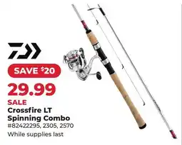 Runnings Crossfire LT Spinning Combo offer