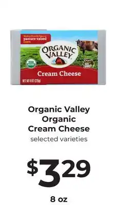 Lifethyme Organic Valley Organic Cream Cheese offer