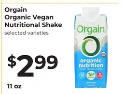 Lifethyme Orgain Organic Vegan Nutritional Shake offer