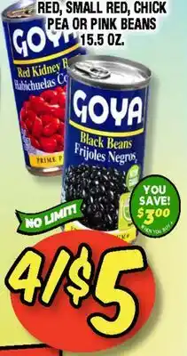 Western Beef RED, SMALL RED, CHICK PEA OR PINK BEANS offer