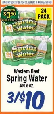 Western Beef Western Beef Spring Water offer