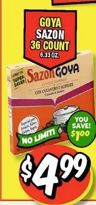 Western Beef GOYA SAZON 36 COUNT offer