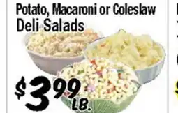 Western Beef Potato, Macaroni or Coleslaw Deli Salads offer
