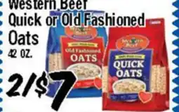 Western Beef Western Beef Quick or Old Fashioned Oats offer