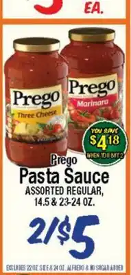 Western Beef Prego Pasta Sauce offer
