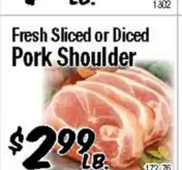 Western Beef Fresh Sliced or Diced Pork Shoulder offer