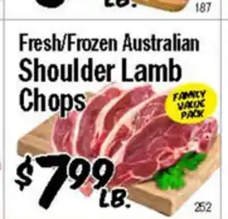 Western Beef Fresh/Frozen Australian Shoulder Lamb Chops offer