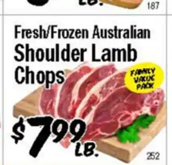 Western Beef Fresh/Frozen Australian Shoulder Lamb Chops offer