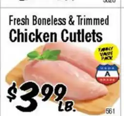 Western Beef Fresh Boneless & Trimmed Chicken Cutlets offer