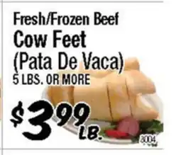 Western Beef Fresh/Frozen Beef Cow Feet offer
