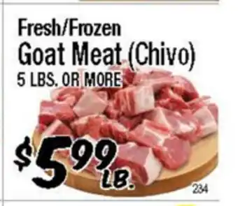 Western Beef Fresh/Frozen Goat Meat (Chivo) offer
