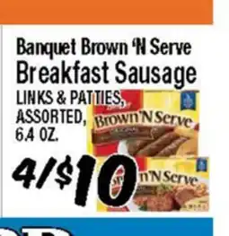 Western Beef Banquet Brown 'N Serve Breakfast Sausage offer