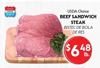 La Chiquita Food Market USDA Choice BEEF SANDWICH STEAK offer