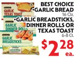 La Chiquita Food Market • GARLIC BREAD • GARLIC BREADSTICKS, DINNER ROLLS OR TEXAS TOAST offer