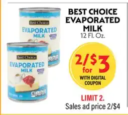 La Chiquita Food Market BEST CHOICE EVAPORATED MILK offer