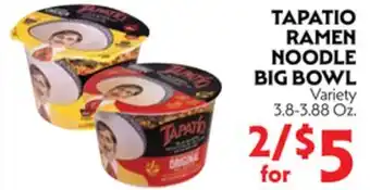 La Chiquita Food Market TAPATIO RAMEN NOODLE BIG BOWL offer