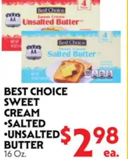 La Chiquita Food Market BEST CHOICE SWEET CREAM •SALTED •UN SALTED BUTTER offer