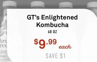 Standard Market GT's Enlightened Kombucha offer