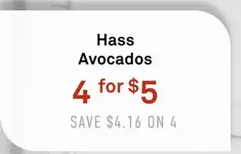Standard Market Hass Avocados offer