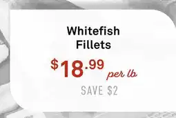 Standard Market Whitefish Fillets offer