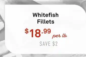 Standard Market Whitefish Fillets offer