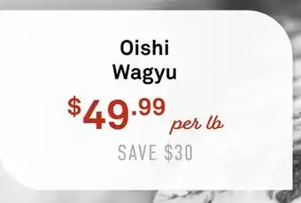 Standard Market Oishi Wagyu offer