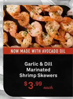Standard Market Garlic & Dill Marinated Shrimp Skewers offer