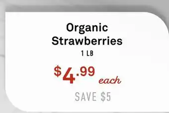 Standard Market Organic Strawberries offer