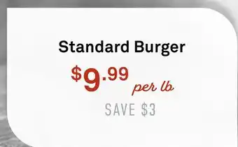 Standard Market Standard Burger offer