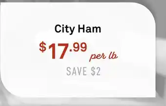 Standard Market City Ham offer